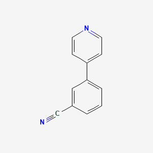 3-(Pyridin-4-yl)benzonitrile chemical structure (CAS 4350-55-4)