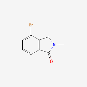 4-Bromo-2-methylisoindolin-1-one chemical structure (CAS 435273-55-5)