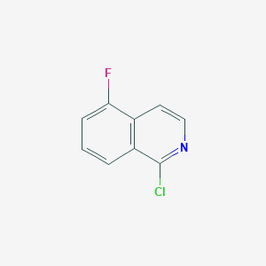1-Chloro-5-fluoroisoquinoline chemical structure (CAS 435278-02-7)