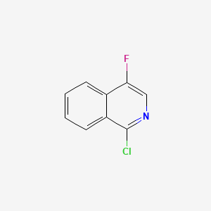 1-Chloro-4-fluoroisoquinoline chemical structure (CAS 435278-06-1)