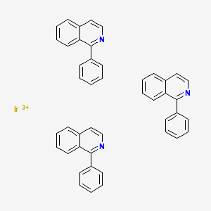 Tris(1-phenylisoquinoline)iridium(III) chemical structure (CAS 435293-93-9)
