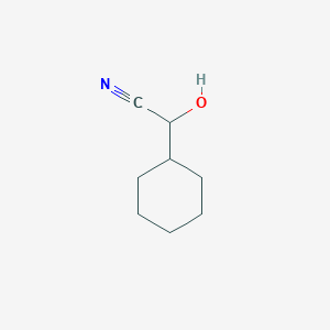 2-Cyclohexyl-2-hydroxyacetonitrile chemical structure (CAS 4354-47-6)