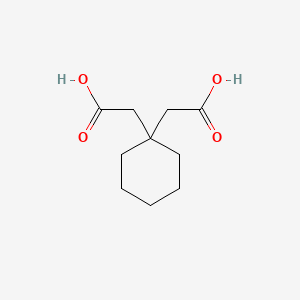 1,1-Cyclohexanediaceticacid chemical structure (CAS 4355-11-7)