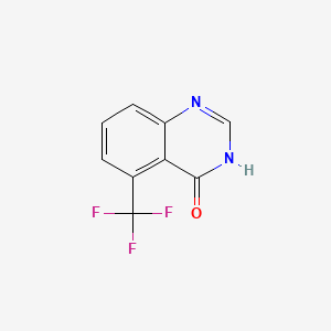 5-(Trifluoromethyl)quinazolin-4(3H)-one chemical structure (CAS 436-73-7)