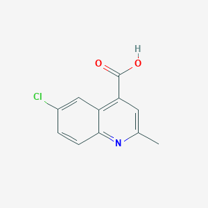 6-Chloro-2-methylquinoline-4-carboxylic acid chemical structure (CAS 436087-49-9)
