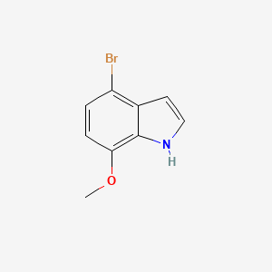 4-Bromo-7-methoxy-1H-indole chemical structure (CAS 436091-59-7)