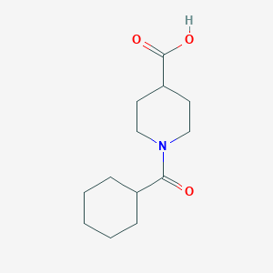 1-(CYclohexylcarbonyl)piperidine-4-carboxylic acid chemical structure (CAS 436093-17-3)
