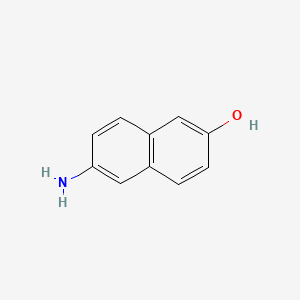 6-Aminonaphthalen-2-ol chemical structure (CAS 4363-04-6)