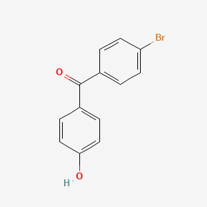 (4-Bromophenyl)(4-hydroxyphenyl)methanone chemical structure (CAS 4369-50-0)