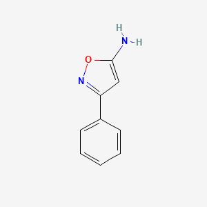 5-Amino-3-phenylisoxazole chemical structure (CAS 4369-55-5)