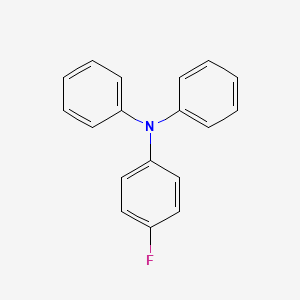 4-Fluoro-N,N-diphenylaniline chemical structure (CAS 437-25-2)