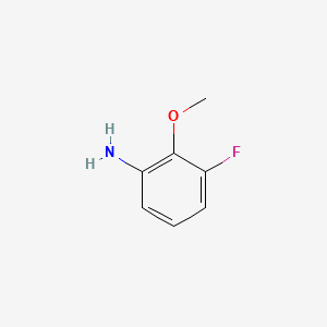 3-Fluoro-2-methoxyaniline chemical structure (CAS 437-83-2)