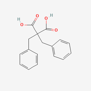 2,2-Dibenzylmalonic acid chemical structure (CAS 4372-32-1)