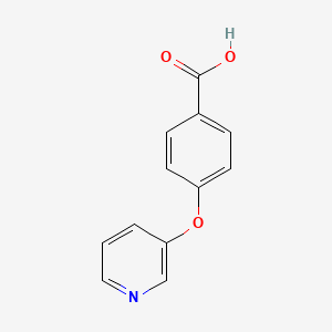 4-(Pyridin-3-yloxy)benzoic acid chemical structure (CAS 437383-99-8)