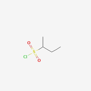 Butane-2-sulfonyl chloride chemical structure (CAS 4375-72-8)