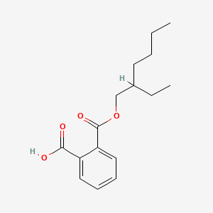 2-(((2-Ethylhexyl)oxy)carbonyl)benzoic acid chemical structure (CAS 4376-20-9)