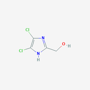 (4,5-Dichloro-1H-imidazol-2-yl)methanol chemical structure (CAS 437658-65-6)