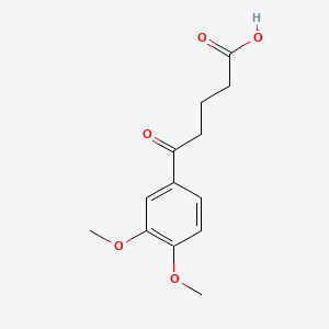 5-(3,4-Dimethoxyphenyl)-5-oxovaleric acid chemical structure (CAS 4378-55-6)