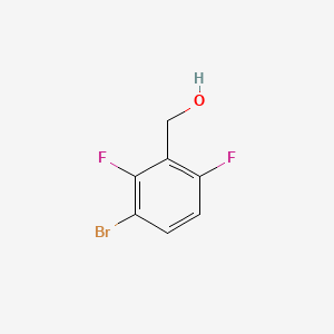 (3-Bromo-2,6-difluorophenyl)methanol chemical structure (CAS 438050-05-6)