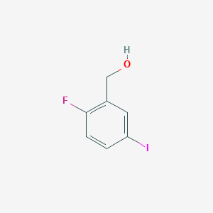 (2-Fluoro-5-iodophenyl)methanol chemical structure (CAS 438050-27-2)