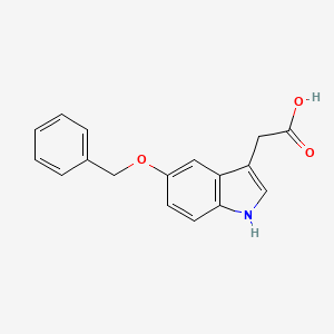 5-Benzyloxyindole-3-acetic acid chemical structure (CAS 4382-53-0)