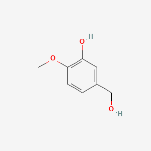 3-Hydroxy-4-methoxybenzyl alcohol chemical structure (CAS 4383-06-6)
