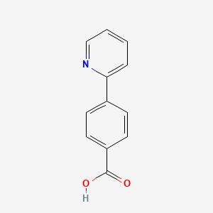4-(Pyridin-2-yl)benzoic acid chemical structure (CAS 4385-62-0)