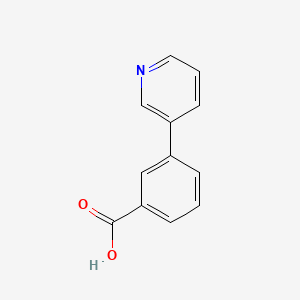 3-Pyridin-3-yl-benzoic acid chemical structure (CAS 4385-77-7)