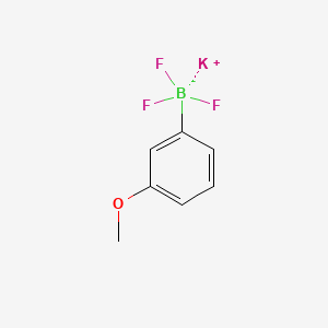 Potassium trifluoro(3-methoxyphenyl)borate chemical structure (CAS 438553-44-7)
