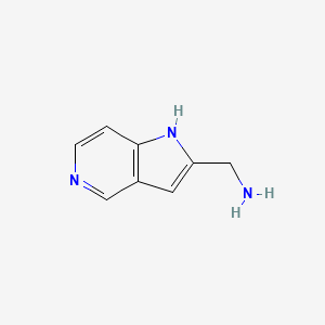 (1H-Pyrrolo[3,2-c]pyridin-2-yl)methanamine chemical structure (CAS 438571-18-7)