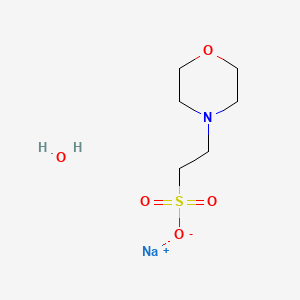 Sodium 2-Morpholinoethanesulfonate Monohydrate chemical structure (CAS 438589-24-3)
