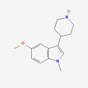 5-Methoxy-1-methyl-3-(piperidin-4-yl)-1H-indole chemical structure (CAS 439081-77-3)