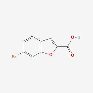 6-Bromobenzofuran-2-carboxylic acid chemical structure (CAS 439107-94-5)