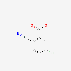 Methyl 5-chloro-2-cyanobenzoate chemical structure (CAS 439117-38-1)