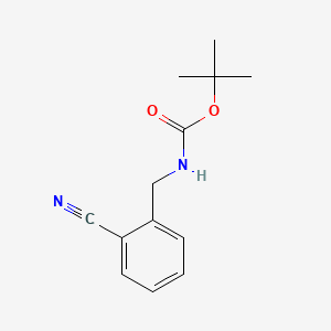 tert-Butyl 2-cyanobenzylcarbamate chemical structure (CAS 439118-51-1)