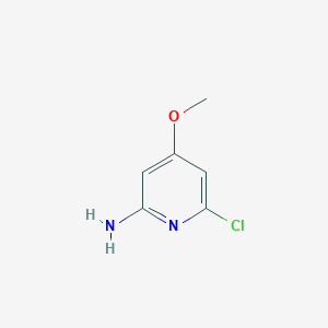 6-Chloro-4-methoxypyridin-2-amine chemical structure (CAS 439146-20-0)
