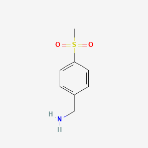 4-(Methylsulfonyl)benzylamine chemical structure (CAS 4393-16-2)