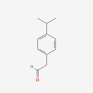 (4-Isopropylphenyl)acetaldehyde chemical structure (CAS 4395-92-0)
