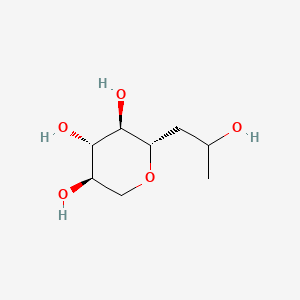 (2S,3R,4S,5R)-2-(2-Hydroxypropyl)tetrahydro-2H-pyran-3,4,5-triol chemical structure (CAS 439685-79-7)