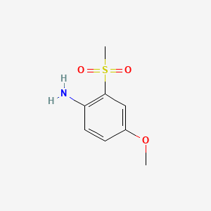 4-Methoxy-2-(methylsulfonyl)aniline chemical structure (CAS 4398-28-1)