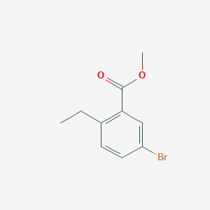 Methyl 5-bromo-2-ethylbenzoate chemical structure (CAS 439937-54-9)
