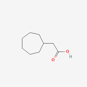 2-Cycloheptylacetic acid chemical structure (CAS 4401-20-1)