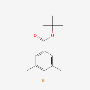 tert-Butyl 4-bromo-3,5-dimethylbenzoate chemical structure (CAS 440105-29-3)