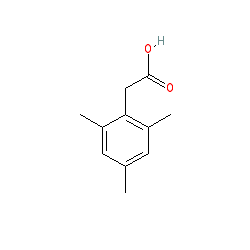 2-Mesitylacetic acid chemical structure (CAS 4408-60-0)