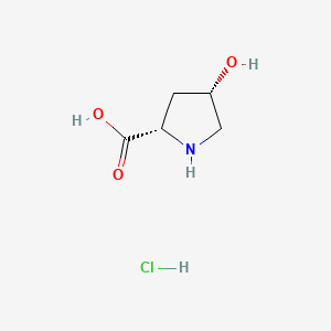 (2S,4S)-4-Hydroxypyrrolidine-2-carboxylic acid hydrochloride chemical structure (CAS 441067-49-8)