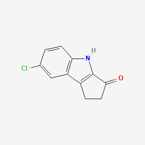 7-Chloro-1,4-dihydrocyclopenta[b]indol-3(2H)-one chemical structure (CAS 441067-87-4)