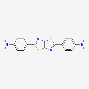 4,4'-(Thiazolo[5,4-d]thiazole-2,5-diyl)dianiline chemical structure (CAS 4416-79-9)