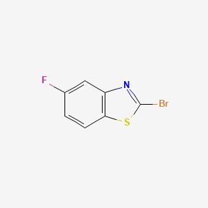 2-Bromo-5-fluorobenzo[d]thiazole chemical structure (CAS 441715-01-1)