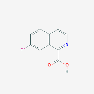 7-Fluoroisoquinoline-1-carboxylic acid chemical structure (CAS 441717-84-6)
