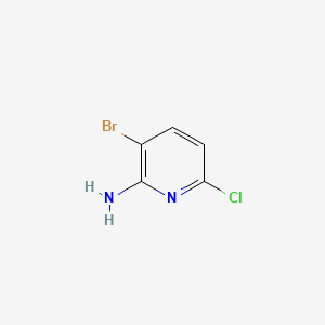 2-Amino-3-bromo-6-chloropyridine chemical structure (CAS 442127-50-6)